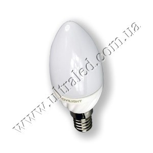 Лампа светодиодная E14-CV-3W candle (warm white)