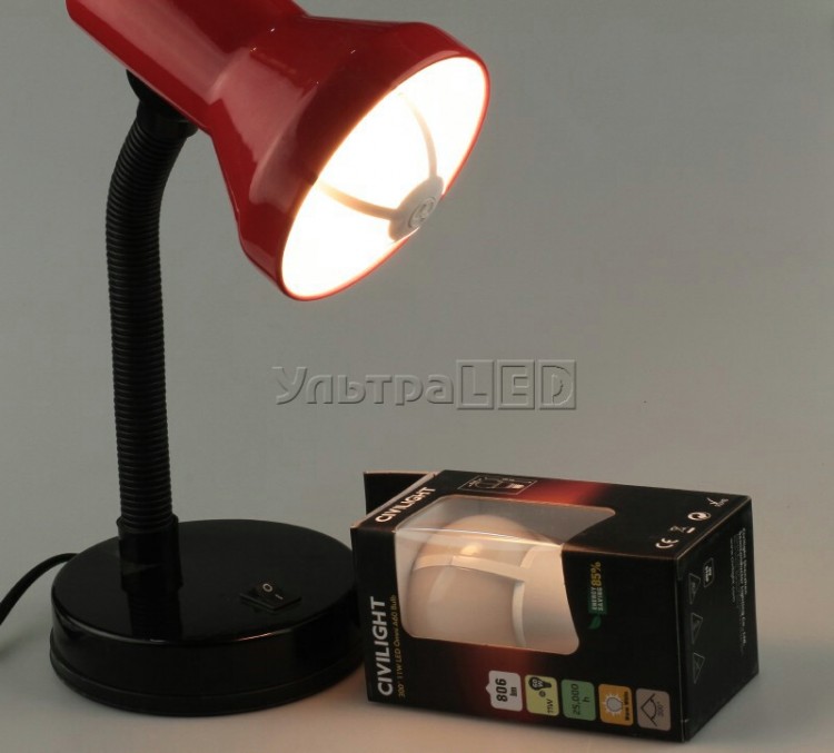 Лампа светодиодная CIVILIGHT E27-GLOBE 11W (warm white) (A60 K2F60T11)