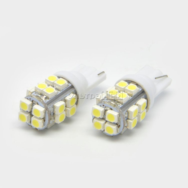 Лампа светодиодная передних габаритов T10-20SMD-3528 (white)