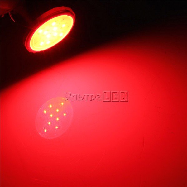 Лампа светодиодная СТОП-ГАБАРИТ 1157-COB (red)
