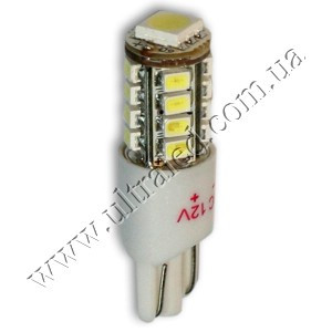 Лампа светодиодная передних габаритов T10-16/1SMD (white)