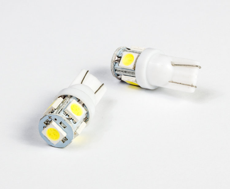 Лампа светодиодная передних габаритов T10-5SMD (white)