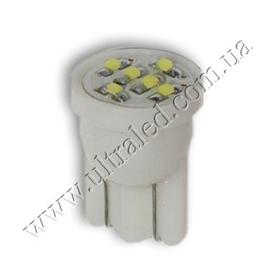Лампа светодиодная передних габаритов T10-6SMD-0603 (white)