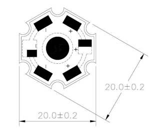 размеры подложки для монтажа светодиодов A