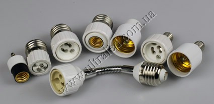 Адаптеры для светодиодных ламп E27,E14,GU10