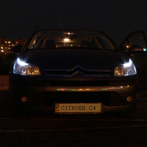 светодиодная лампа T10-1WF на автомобиле Citroen C4