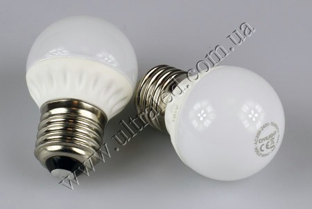Лампа светодиодная E27-CVG45-3W (warm white)