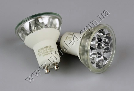 Лампа светодиодная GU10-CV-7SMD-2W