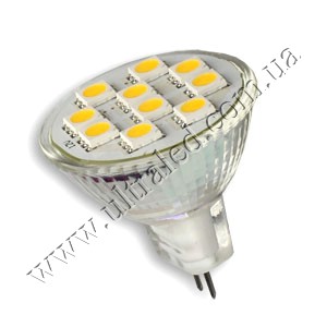 Лампа светодиодная MR11-10SMD-5050 (warm white)