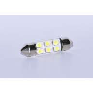 Лампа светодиодная освещения салона T10x36 6 SMD-1210 (white)