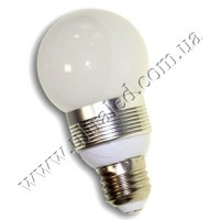 Лампа светодиодная E27-FX60-200 3x1W (warm white)