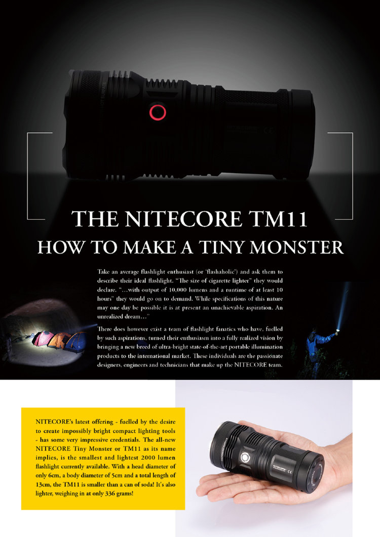 Фонарь Nitecore Tiny Monster TM11 / TM11W