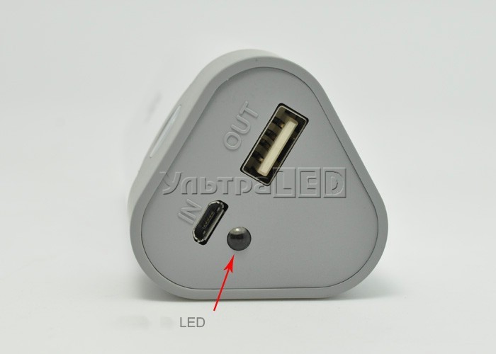 USB мобильное зарядное устройство ENB 18650 1A, до 3 аккумуляторов (павербанк)