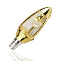 Лампа светодиодная CIVILIGHT E14-CV-5.5W Diamond Gold candle (white) (C37 DP35T6)