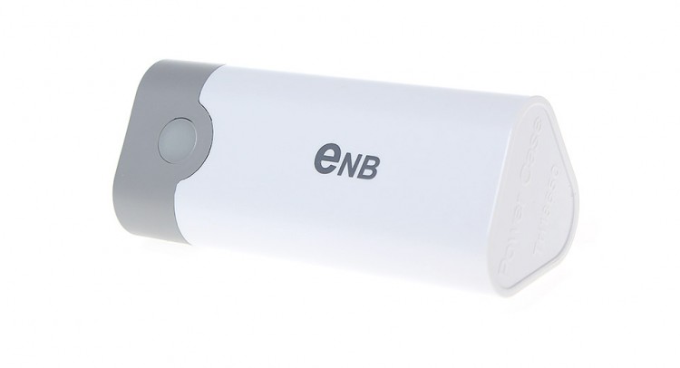 USB мобільний зарядний пристрій ENB 18650 1A з потужним ліхтариком, до 3 акумуляторів (павербанк)