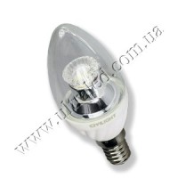 Лампа светодиодная E14-CV-4W Cristall candle (warm white)