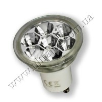 Лампа светодиодная GU10-CV-7SMD-2W (warm white)