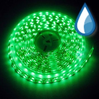 Светодиодная лента RISHANG LED SMD 3528, 60шт/м, IP64 (влагозащ.), зеленый Цена указана за: метр Применяемость: наружное освещение Световой поток: 900 Лм/м. Цвет свечения: зеленый