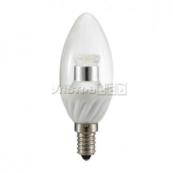 Лампа светодиодная CIVILIGHT E14-CC-4W Clear candle (warm white) (C37 WF25T4) Цена указана за: шт.Применяемость: внутреннее освещениеСветовой поток: 270 ЛюменЦвет свечения: белый теплыйТип лампы (код): Е14