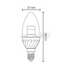 Лампа светодиодная CIVILIGHT E14-CC-4W Clear candle (warm white) (C37 WF25T4) - Лампа светодиодная CIVILIGHT E14-CC-4W Clear candle (warm white) (C37 WF25T4)