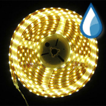 Світлодіодна стрічка RISHANG LED SMD 3528, 60шт/м, IP64 (вологозах.), жовтий