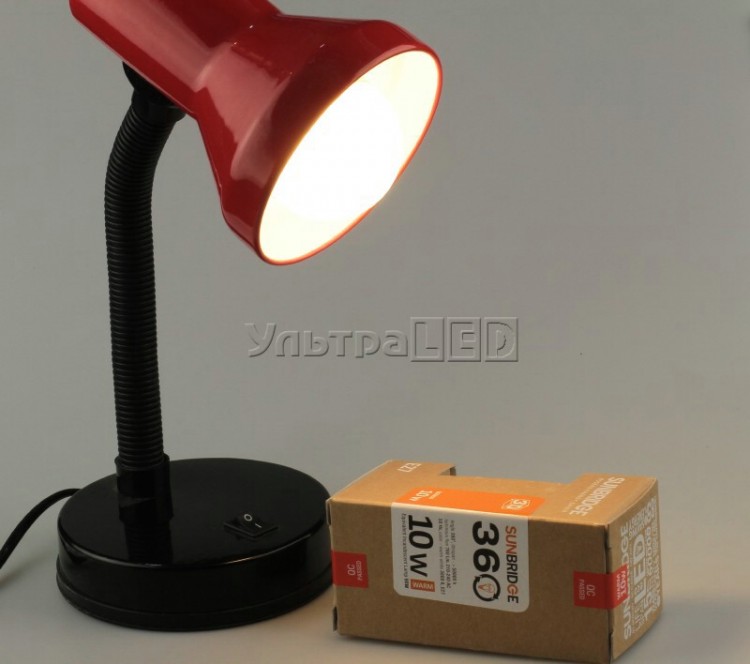 Лампа світлодіодна SUNBRIDGE 3D E27-10WW