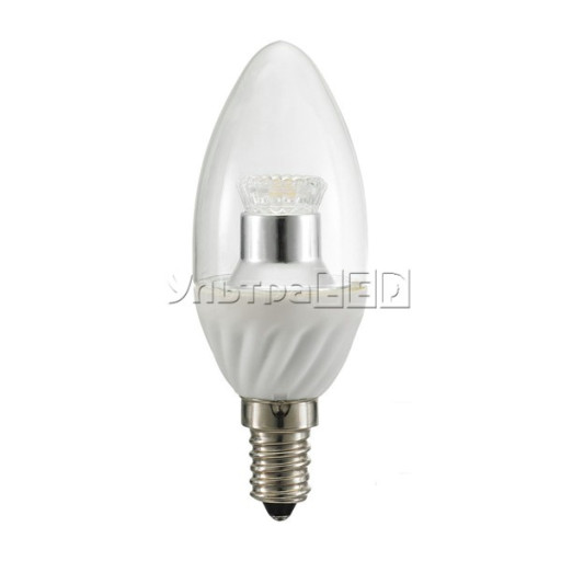 Світлодіодна лампа CIVILIGHT E14-CC-5W Clear candle (warm white) (C37 WP35T5)