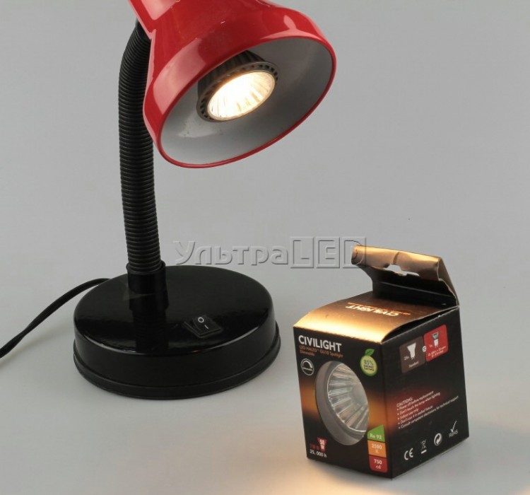 Світлодіодна лампа CIVILIGHT GU10-7W-HLDM Dimmable (warm white) (DGU10 WP01T7)