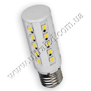 Лампа светодиодная E27-30SMD-5050 (warm white) Применяемость: внутреннее освещение Световой поток: 280 Люмен Цвет свечения: белый теплый Тип лампы (код): Е27