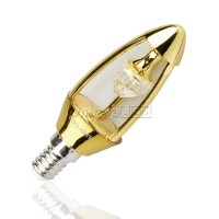 Лампа светодиодная CIVILIGHT E14-CV-5.5W Diamond Gold candle (warm white) (C37 KP35T6)
