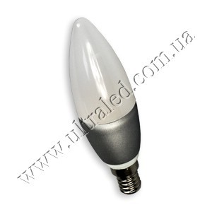 Лампа светодиодная SUNBRIDGE E14-TGS-Candle 3W (white) Применяемость: внутреннее освещение Световой поток: 240 Люмен Цвет свечения: белый холодный Тип лампы (код): Е14