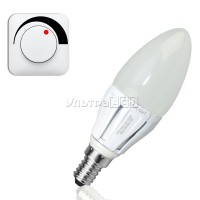 Лампа светодиодная CIVILIGHT E14-CV-6W-DM Flora candle Dimmable (warm white) (DC37 K2F40T6)