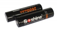 Аккумулятор Soshine 2600 mAh (Samsung ICR18650-26H) защищенный