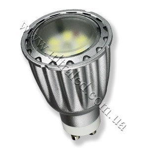 Лампа светодиодная GU10-6W-120-5630 (white) Применяемость: внутреннее освещение Световой поток: 500 Люмен Цвет свечения: белый холодный Тип лампы (код): GU10  Самая яркая лампа с цоколем GU10