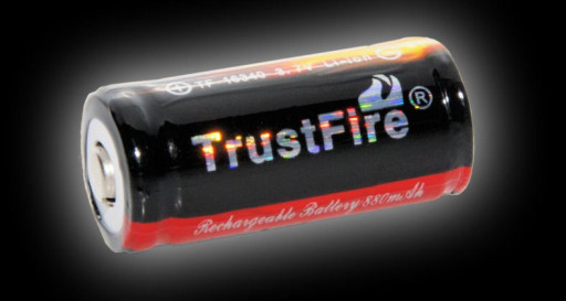 TrustFire 16340 Li-Ion 880 mAh 3,7V захищений