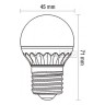 Лампа светодиодная CIVILIGHT E27-5W Clear (warm white) (G45 WP25V4) - Лампа светодиодная CIVILIGHT E27-5W Clear (warm white) (G45 WP25V4)