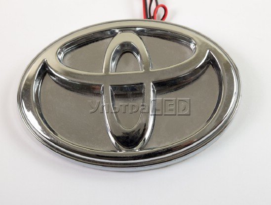 Автозначок з підсвічуванням на Toyota Corolla (однокольоровий)