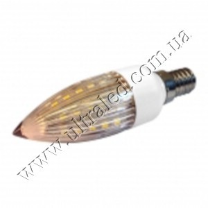 Лампа светодиодная E14-30SMD-120 (warm white) Применяемость: внутреннее освещение Световой поток: 120 Люмен Цвет свечения: белый теплый Тип лампы (код): Е14