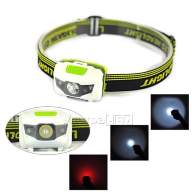 Фонарь-налобник H486 R3+2LED (R3+SMD, AAA, 200lm)