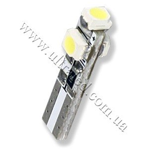 Лампа світлодіодна підсвічування панелі приладів T5-3SMD-1210 (white)