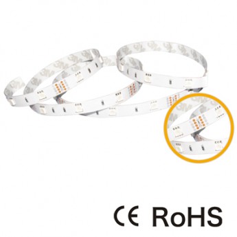 Светодиодная лента RISHANG LED SMD 5050, 30шт/м, IP33 (без влагозащиты), RGB Цена указана за: метр Применяемость: внутреннее освещение Световой поток: 525 Лм/м. Цвет свечения: RGB