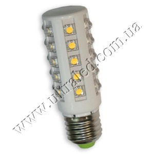 Лампа светодиодная E27-30SF-300 (warm white) Применяемость: внутреннее освещениеСветовой поток: 300 ЛюменЦвет свечения: белый теплыйТип цоколя : Е27