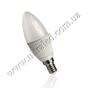 Лампа светодиодная Maxus candle E14-3.6W (warm white) 1-LED-324 Применяемость: внутреннее освещение Световой поток: 230 Люмен Цвет свечения: белый теплый Тип лампы (код): Е14