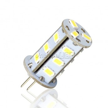 Лампа светодиодная G4-18SMD-5630 (white) Цена указана за: шт.Применяемость: внутреннее освещениеСветовой поток: 360 ЛюменЦвет свечения: белый холодныйТип лампы (код): G4