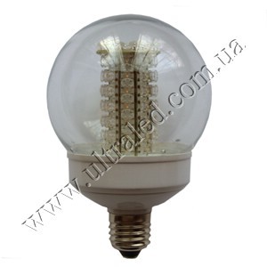 Лампа светодиодная E27-G100-65SF (warm white) Применяемость: внутреннее освещениеСветовой поток: 70 ЛюменЦвет свечения: белый теплыйТип цоколя : Е27