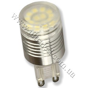 Лампа светодиодная G9-2W-12SMD (white) Применяемость: внутреннее освещение Световой поток: 130 Люмен Цвет свечения: белый холодный Тип лампы (код): G9