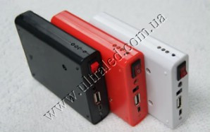 USB мобільний зарядний пристрій 18650 1A, до 4 акумуляторів (павербанк)