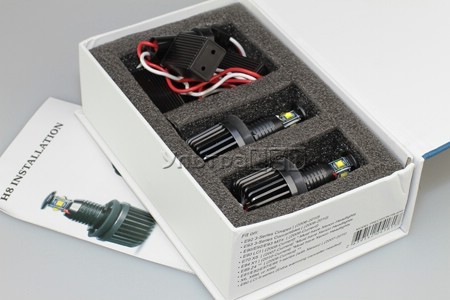Комплект ламп светодиодных в ПТФ H8-40W-CREE