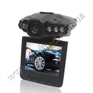 DVR HD720P l-ir-g (LCD, IR, g-sensor)  Автомобильный видеорегистратор с монитором, инфракрасной подсветкой, датчиком движения, HD (1280х720) разрешением и с возможностью вращения дисплея.