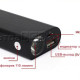 USB мобільний зарядний пристрій 18650 1.4A з потужним ліхтариком, алюмінієвий корпус, до 2 акумуляторів (павербанк)